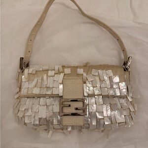 Fendi Mother of Pearl Baguette Bag